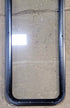 Used Black Radius Non Opening Window : 17 1/4" W x 47 1/4" H x 1" D