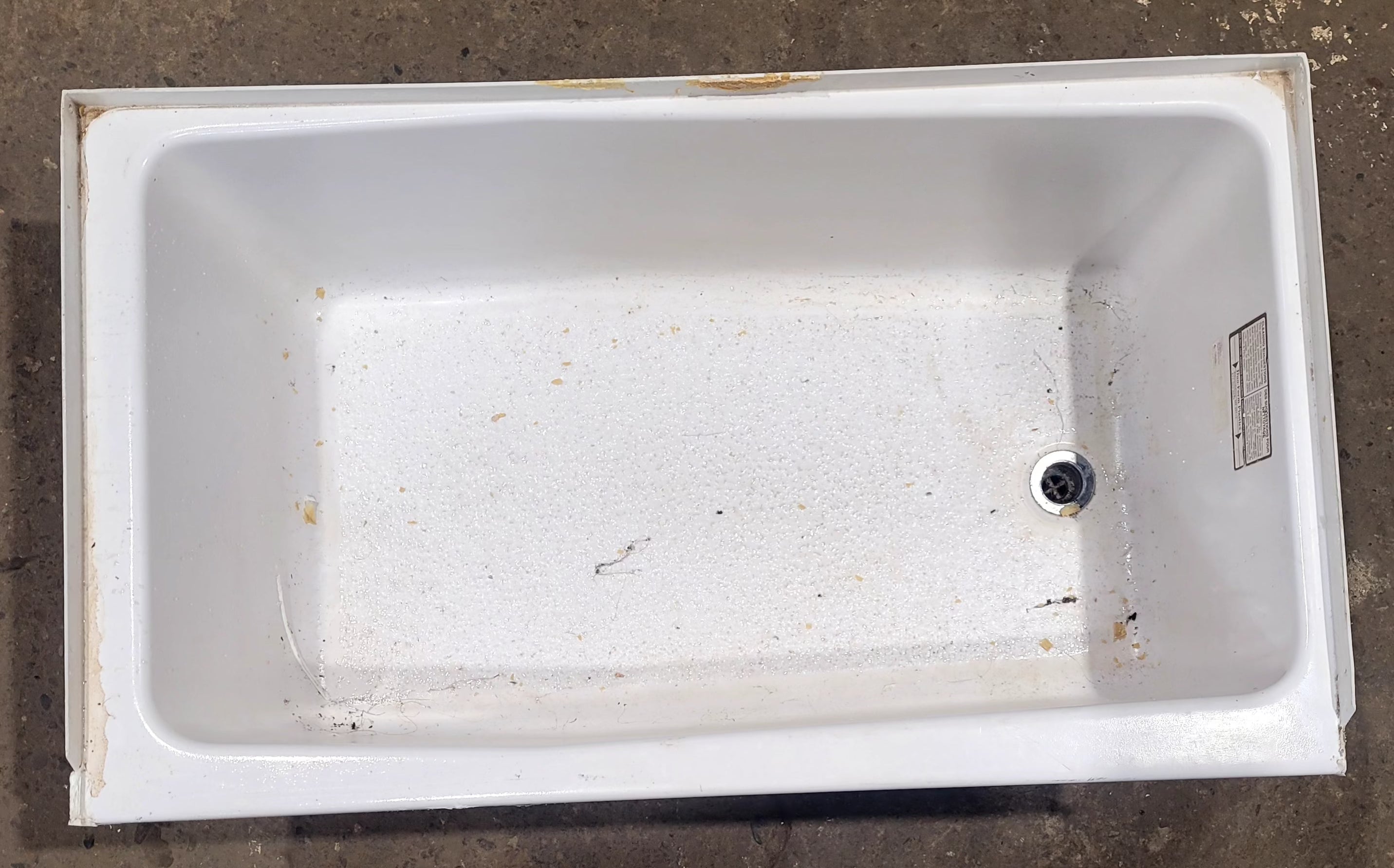 Used RV Bath Tub 41” x 24” Right Hand Drain