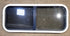 Used White Radius Opening Window : 36 1/4" W x 14 3/4" H x 1 3/4" D - Young Farts RV Parts