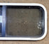 Used White Radius Opening Window : 36 1/4" W x 14 3/4" H x 1 3/4" D - Young Farts RV Parts