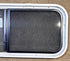 Used White Radius Opening Window : 36 1/4" W x 14 3/4" H x 1 3/4" D - Young Farts RV Parts