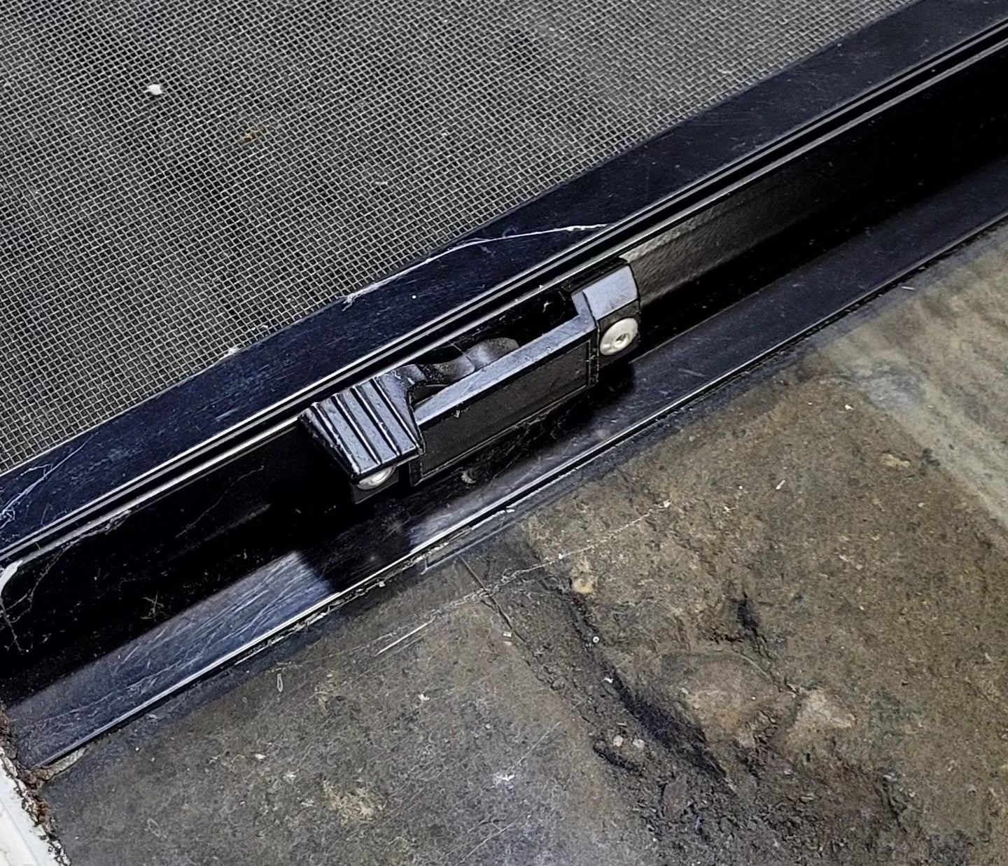 Used White Radius Opening Window : 36 1/4" W x 21 3/4" H x 1 3/4" D - Young Farts RV Parts