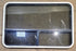 Used White Radius Opening Window : 48 1/4" W x 31 3/4" H x 1 3/4" D - Young Farts RV Parts