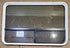 Used White Radius Opening Window : 48 1/4" W x 31 3/4" H x 1 3/4" D - Young Farts RV Parts