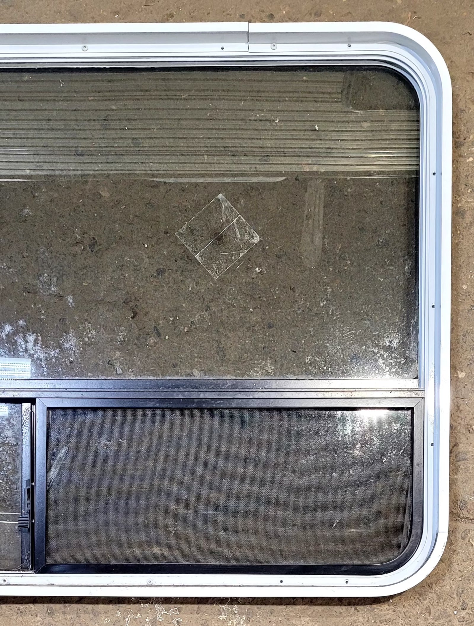 Used White Radius Opening Window : 48 1/4