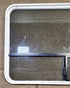 Used White Radius Opening Window : 48 1/4" W x 31 3/4" H x 1 3/4" D - Young Farts RV Parts