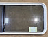 Used White Radius Opening Window : 60 1/4" W x 21 3/4" H x 1 3/4" D - Young Farts RV Parts