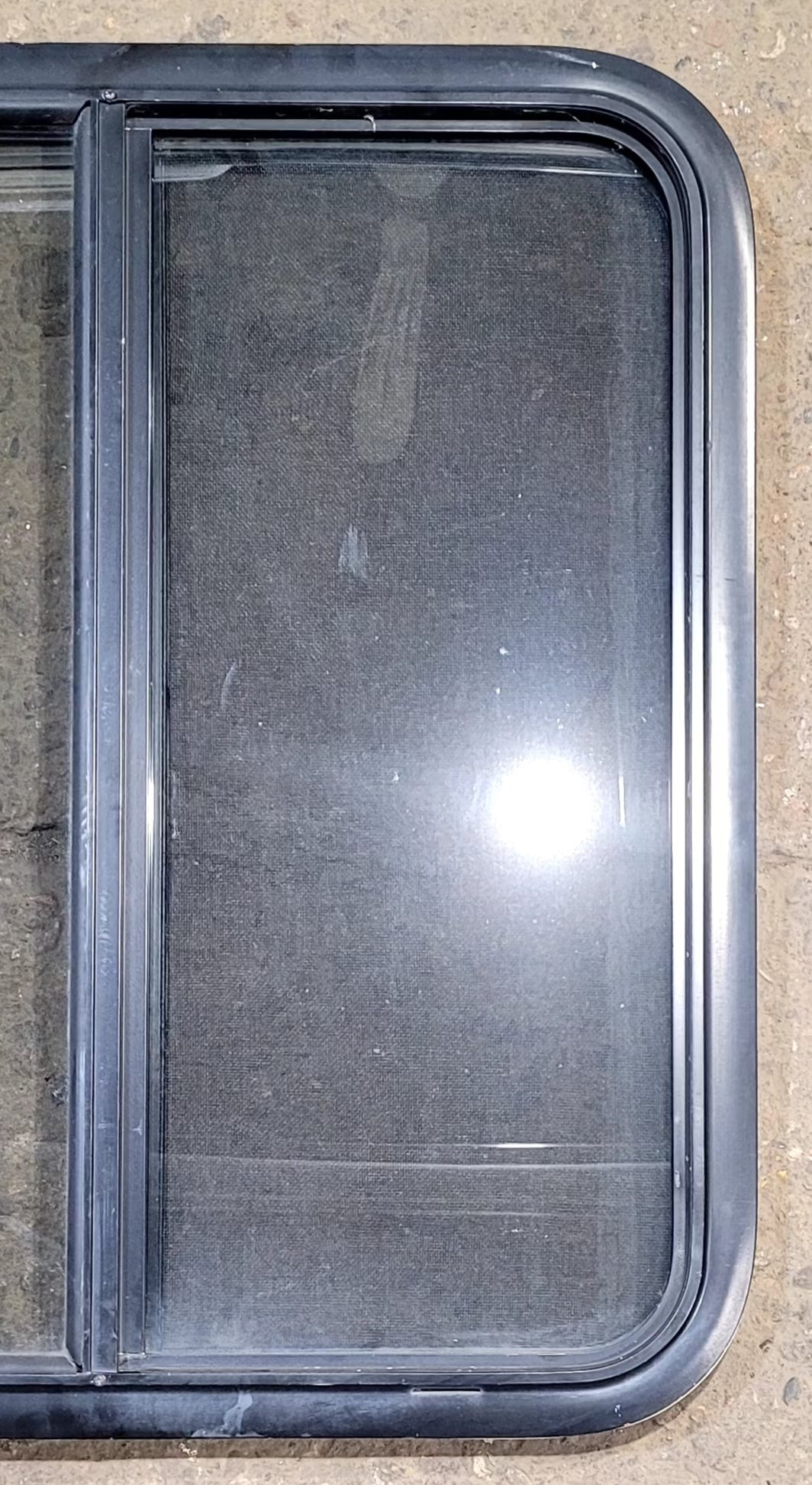 Used Black Radius Opening Window : 29 1/4