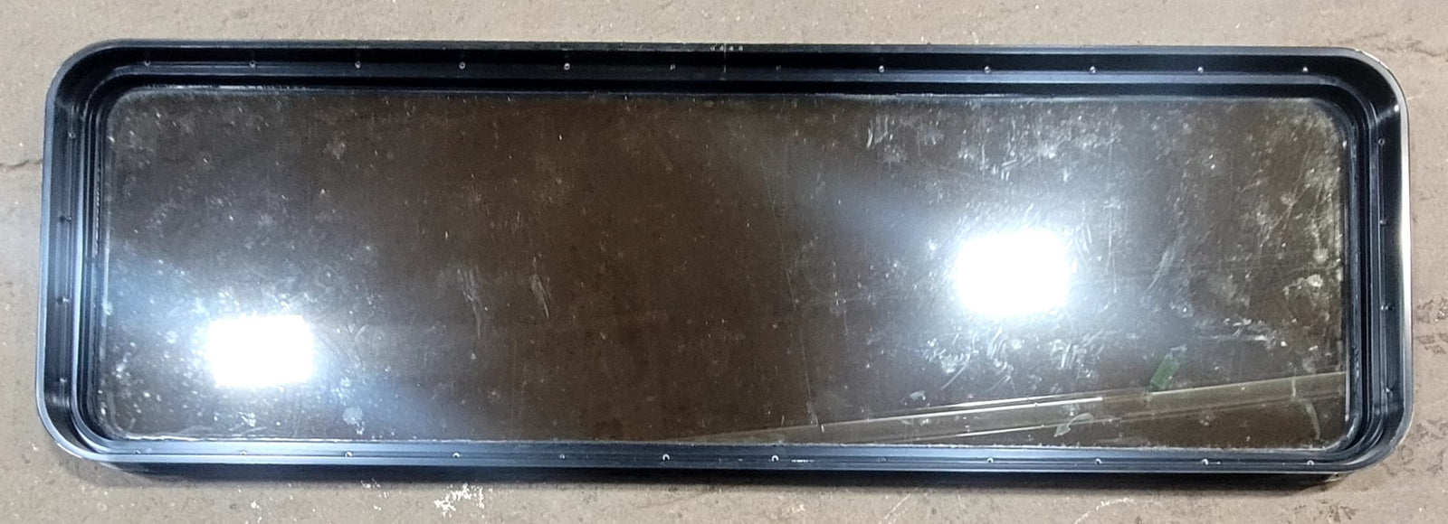 Used Black Radius Non Opening Window : 72 1/4