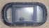 Used Black Radius Opening Window : 18 1/2" W x 9 1/2" H x 1 5/8" D - Young Farts RV Parts
