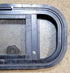 Used Black Radius Opening Window : 18 1/2" W x 9 1/2" H x 1 5/8" D - Young Farts RV Parts
