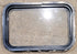 Used Black Radius Non Opening Window : 25" W x 16 3/4" H x 1 5/8" D - Young Farts RV Parts