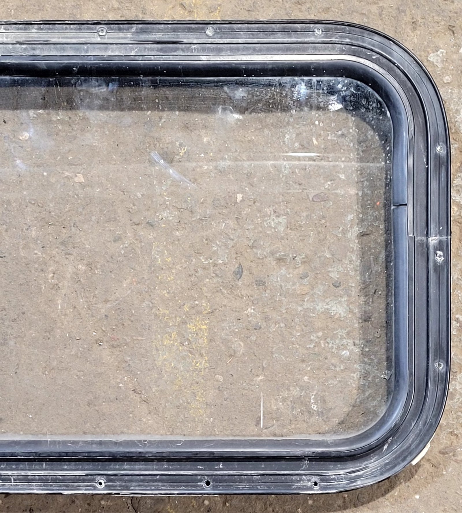 Used Black Radius Non Opening Window : 25