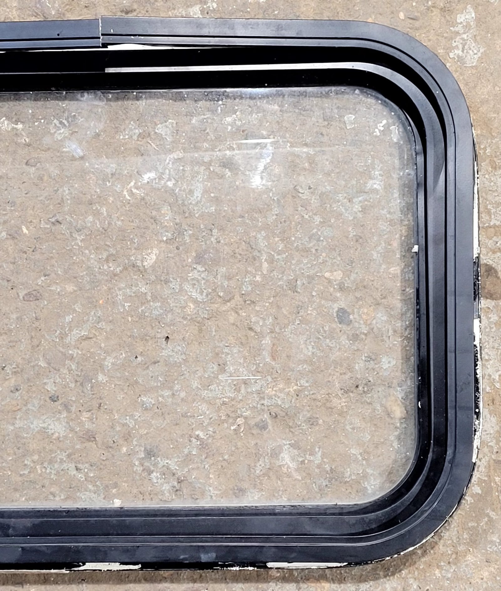 Used Black Radius Non Opening Window : 25