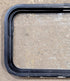 Used Black Radius Non Opening Window : 25" W x 16 3/4" H x 1 5/8" D - Young Farts RV Parts
