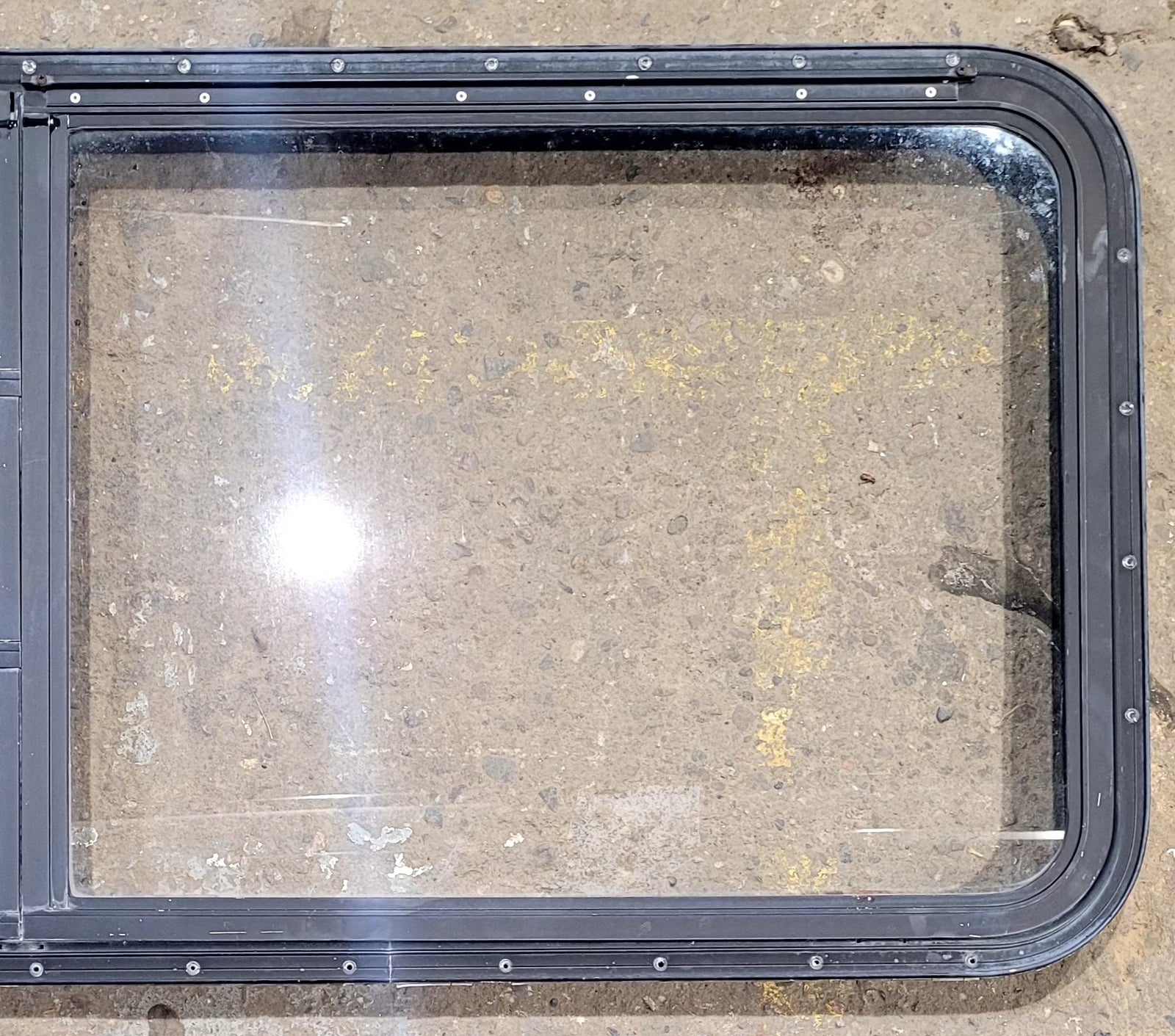 Used Black Radius Emergency Opening Window : 48 3/4