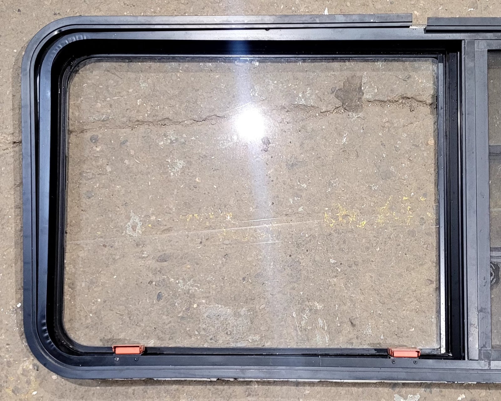 Used Black Radius Emergency Opening Window : 48 3/4