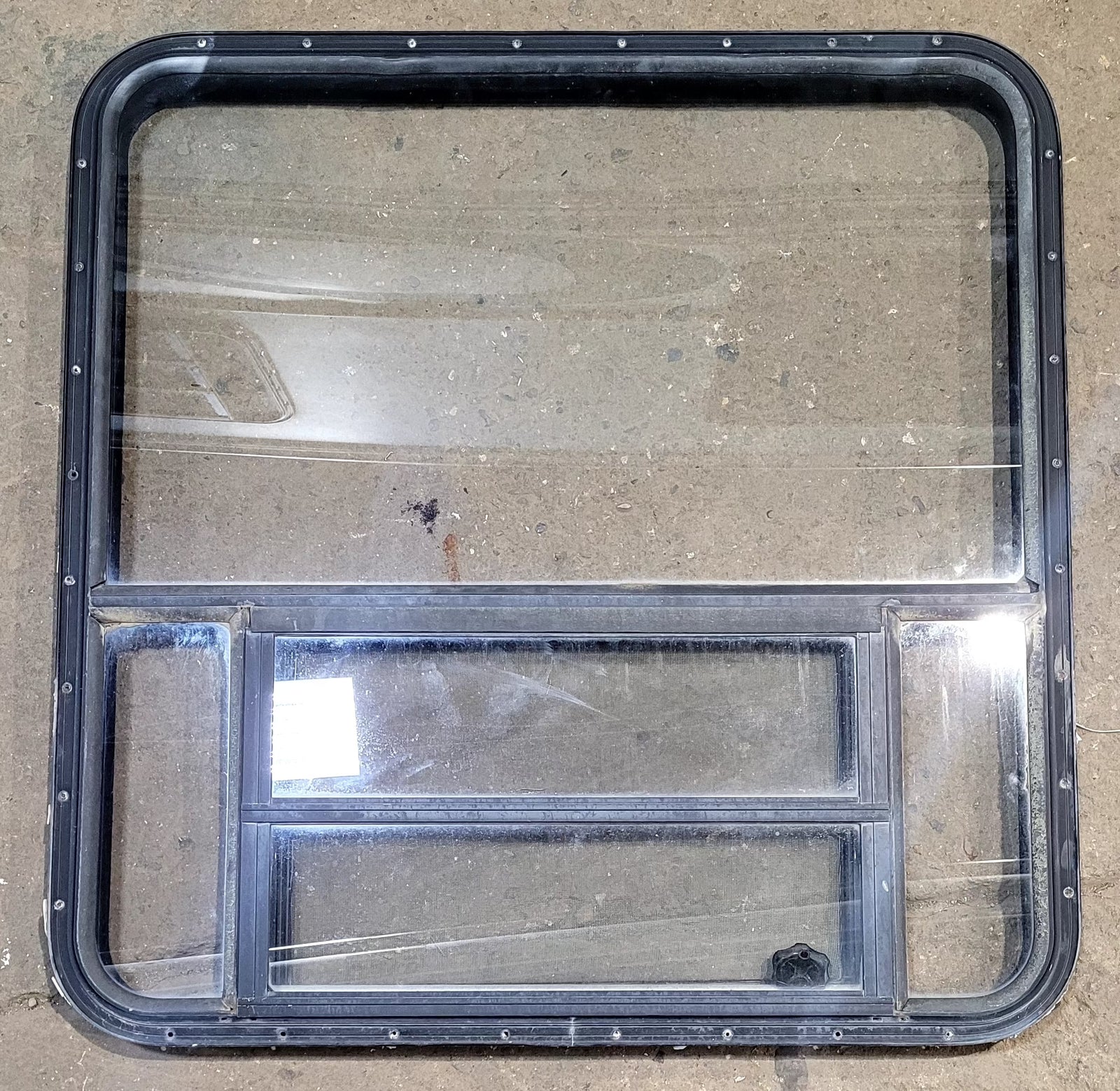 Used Black Radius Opening Window : 36 1/2