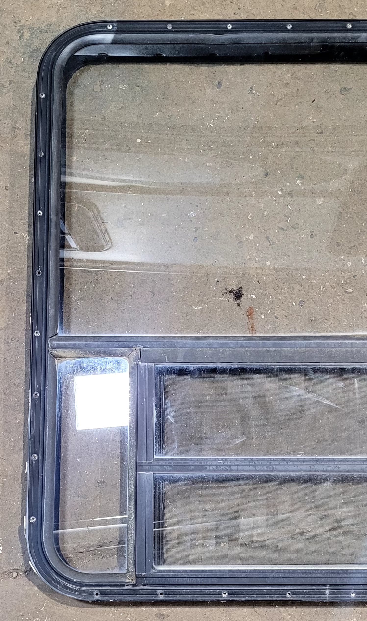 Used Black Radius Opening Window : 36 1/2