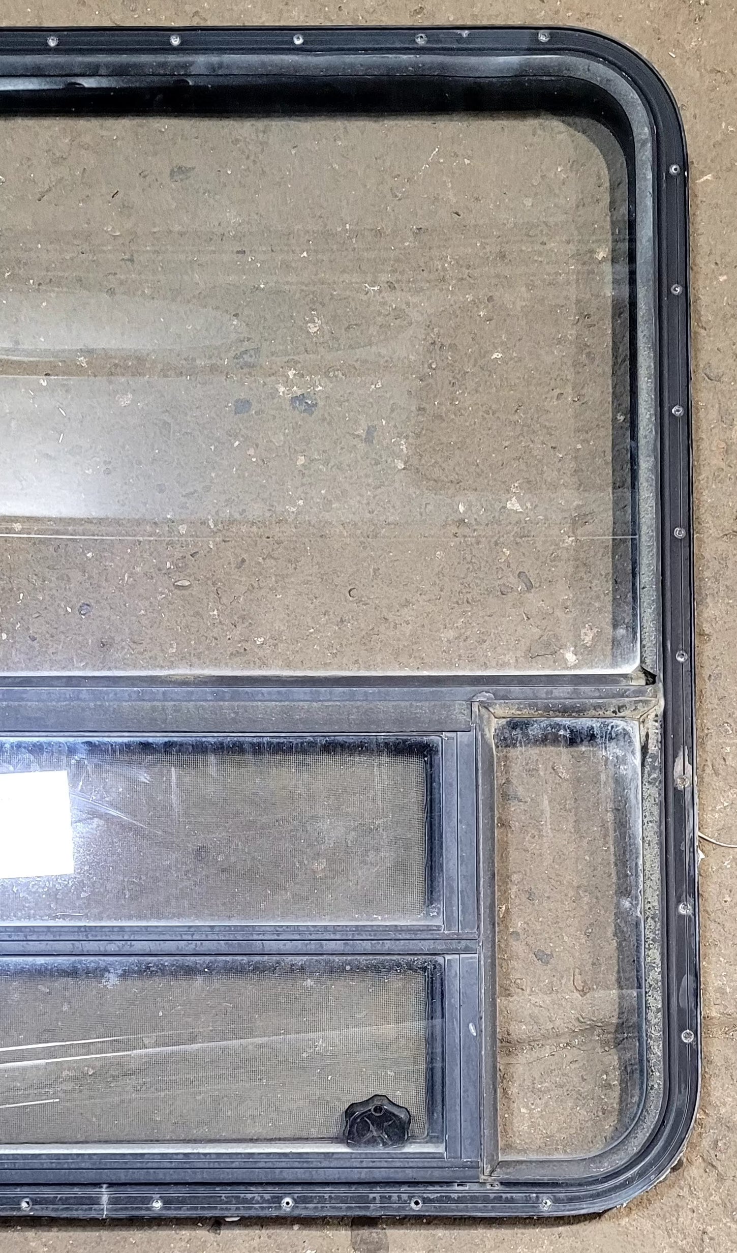 Used Black Radius Opening Window : 36 1/2