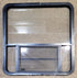 Used Black Radius Opening Window : 36 1/2" W x 37 1/2" H x 1 5/8" D - Young Farts RV Parts