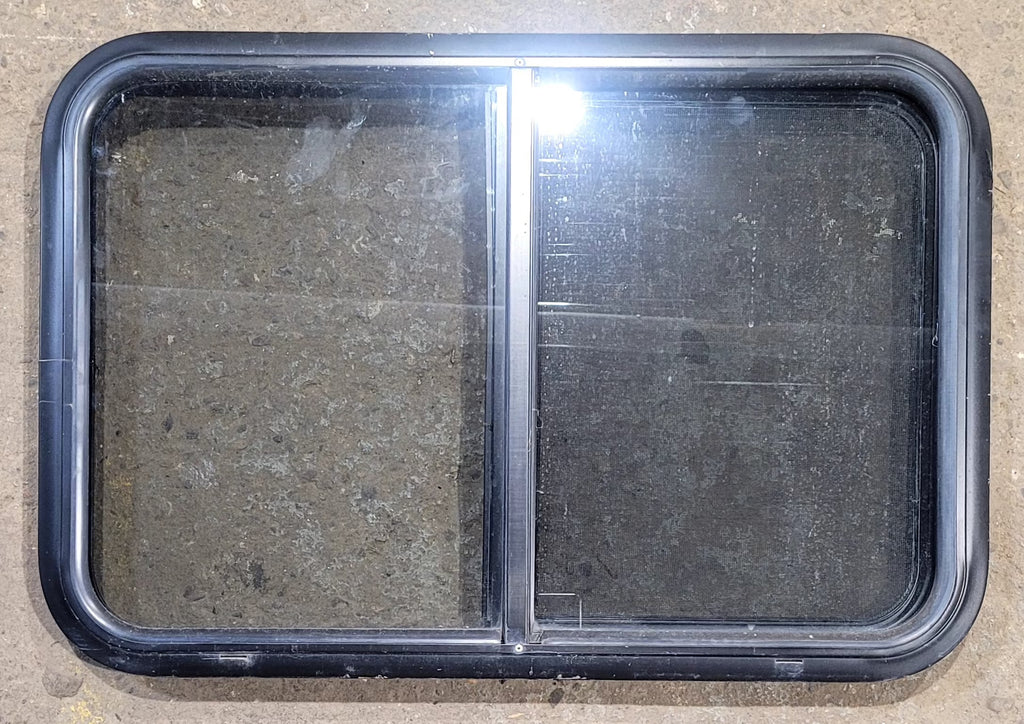 Used Black Radius Opening Window : 29 3/4" W x 19 3/4" H x 1 3/4" D