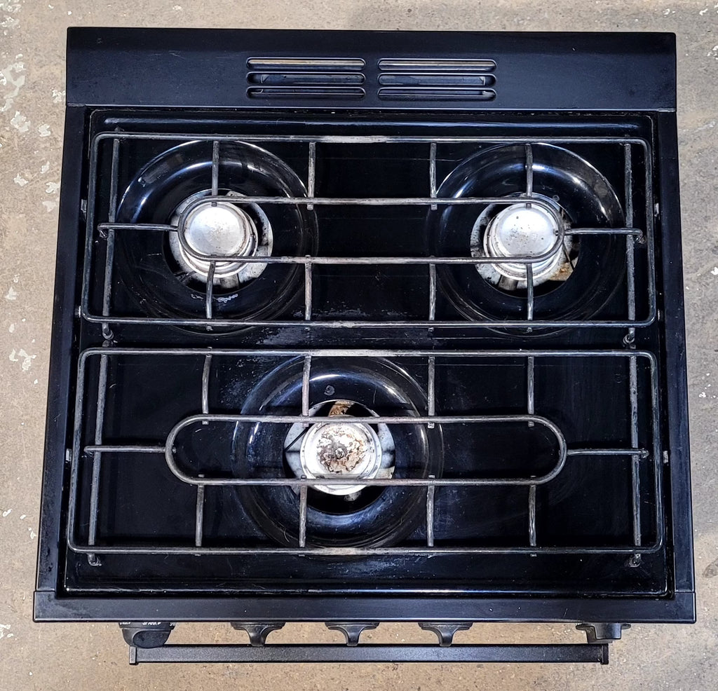 Used Atwood / Wedgewood range stove 3-burner R-1737BBP