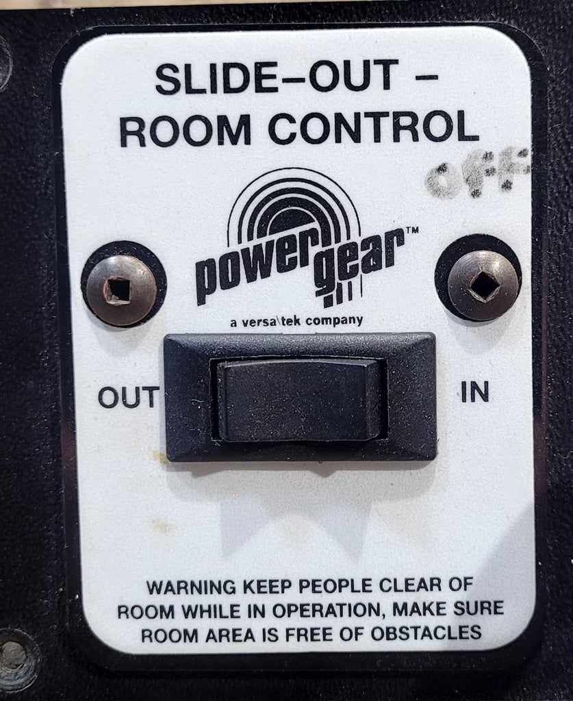 Used Power Gear Slide-Out Room Control Switch Panel & Key