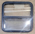 Used Black Radius Opening Window : 25 1/2" W x 25 1/2" H x 1 3/4" D - Young Farts RV Parts
