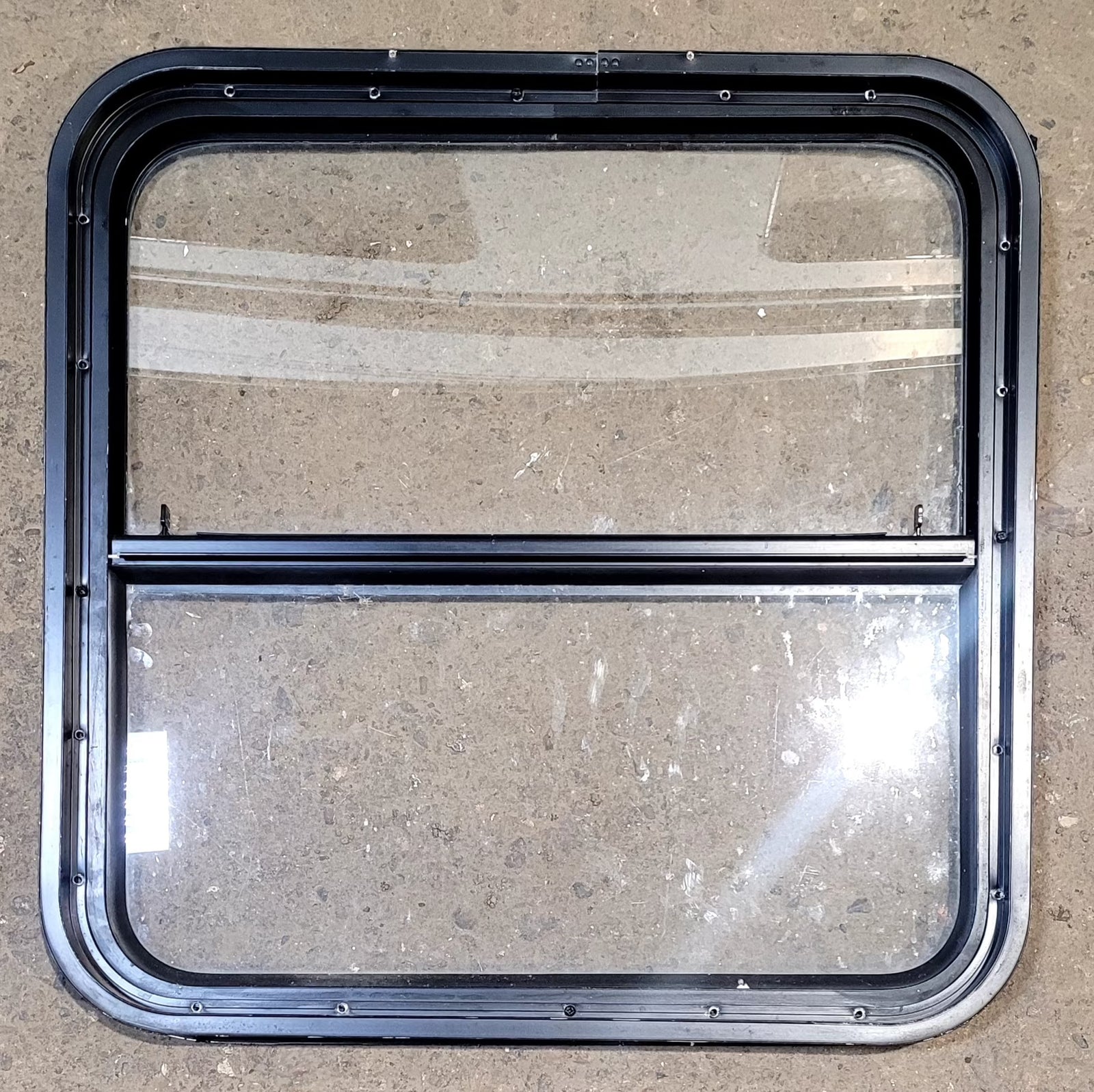 Used Black Radius Opening Window : 25 1/2