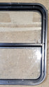 Used Black Radius Opening Window : 25 1/2" W x 25 1/2" H x 1 3/4" D - Young Farts RV Parts