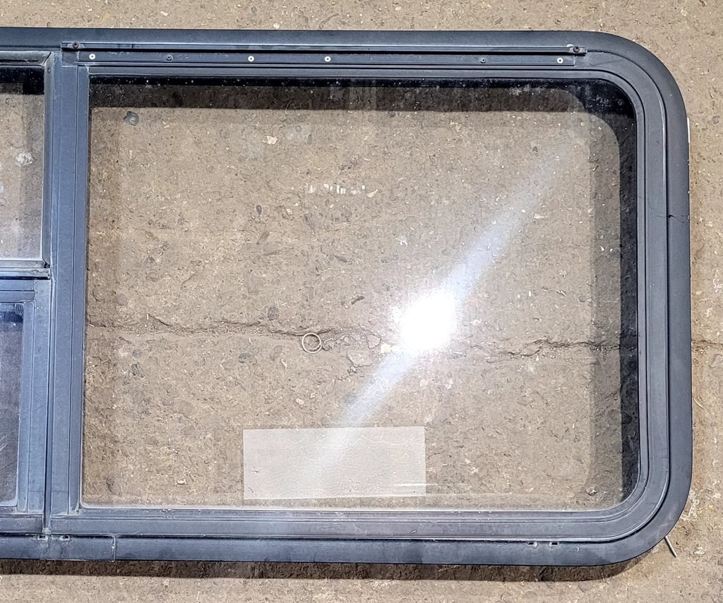 Used Black Radius Emergency Opening Window : 47 1/2" W x 21 1/4" H x 1 3/4" D