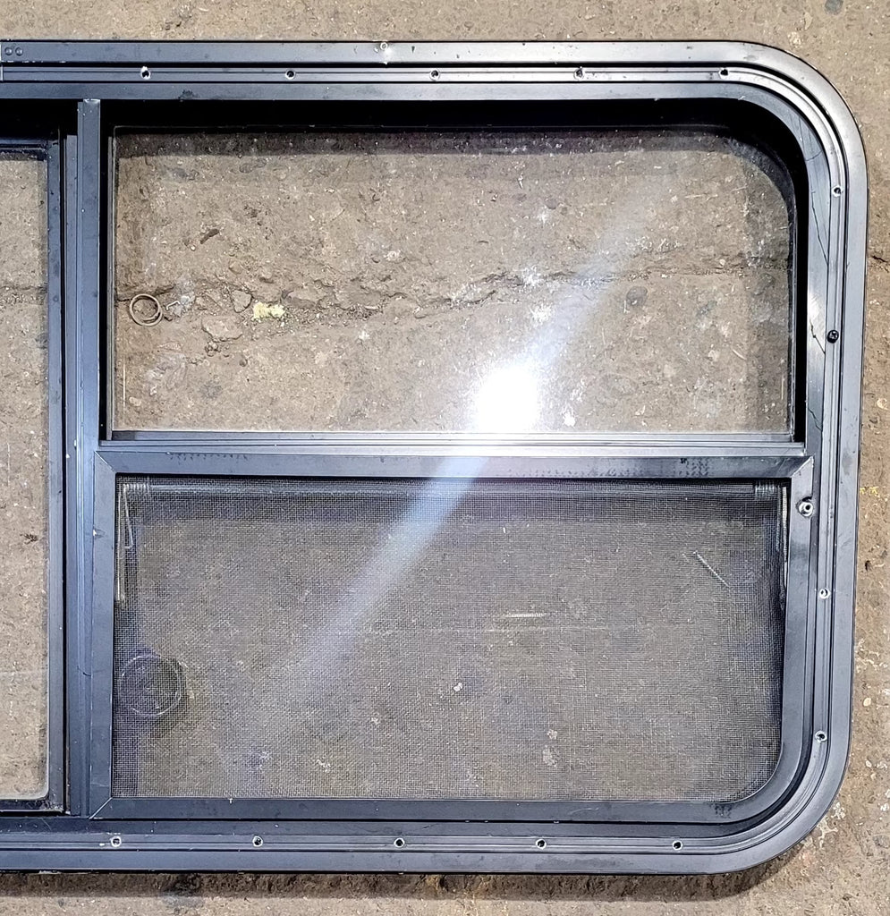 Used Black Radius Emergency Opening Window : 47 1/2" W x 21 1/4" H x 1 3/4" D