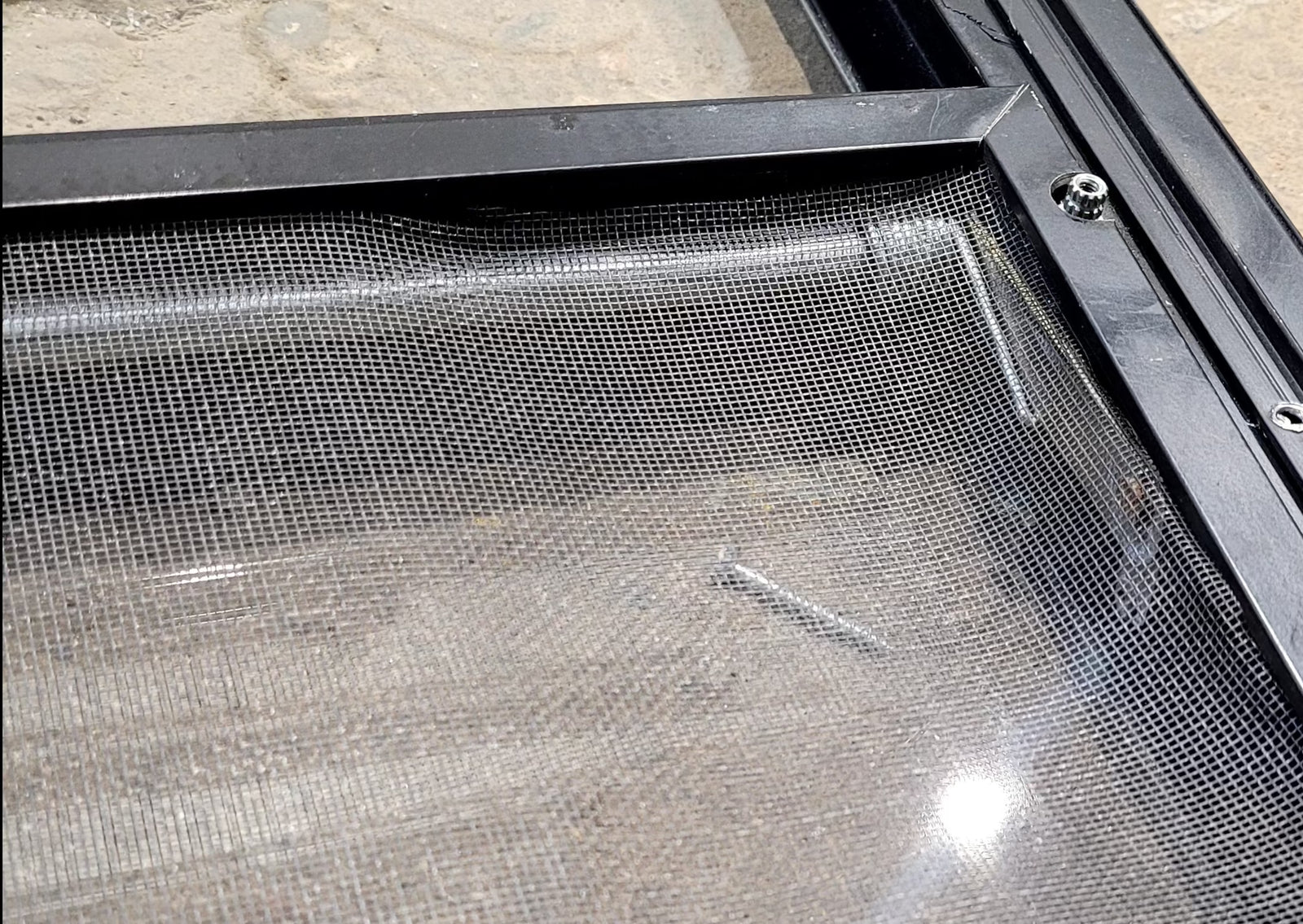 Used Black Radius Emergency Opening Window : 47 1/2