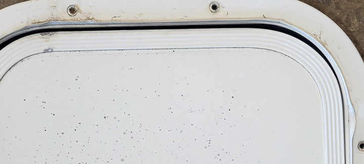 Used Radius Cornered Cargo Door 19 7/8" x 10 7/8" x 1/2"D - Young Farts RV Parts