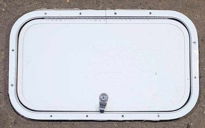 Used Radius Cornered Cargo Door 19 7/8" x 10 7/8" x 1/2"D - Young Farts RV Parts