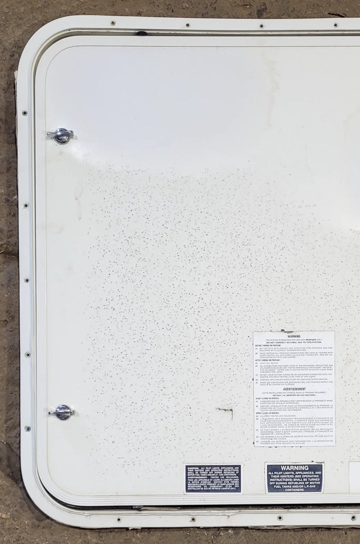 Used Radius Cornered Cargo Door 29 7/8" x 25 7/8" x 1/2"D - Young Farts RV Parts