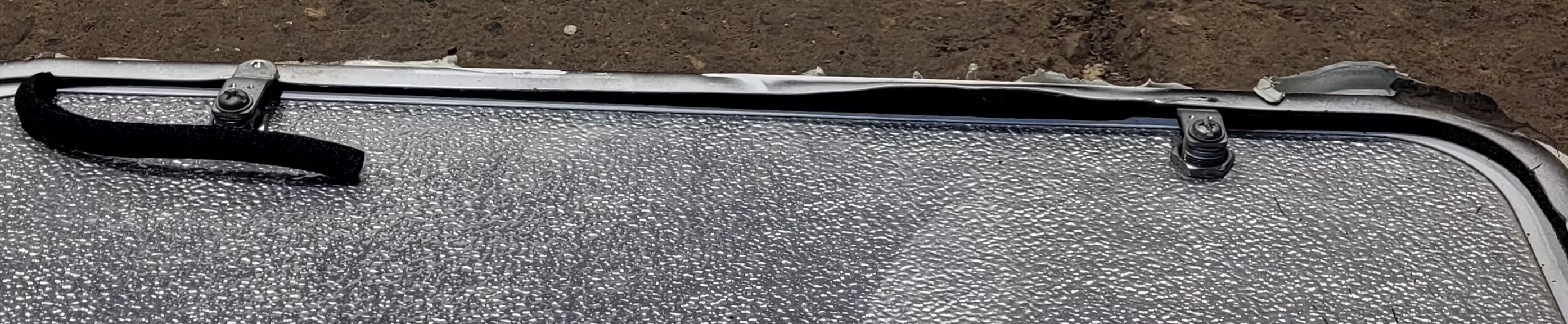 Used Radius Cornered Cargo Door 29 7/8" x 25 7/8" x 1/2"D - Young Farts RV Parts