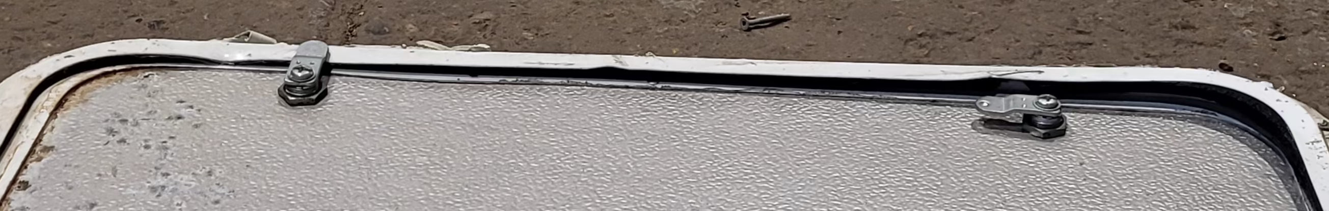 Used Radius Cornered Cargo Door 29 7/8" x 25 7/8" x 1/2"D - Young Farts RV Parts