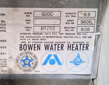 Load image into Gallery viewer, Used Complete Bowen G10C Hot Water Heater 10 Gal.