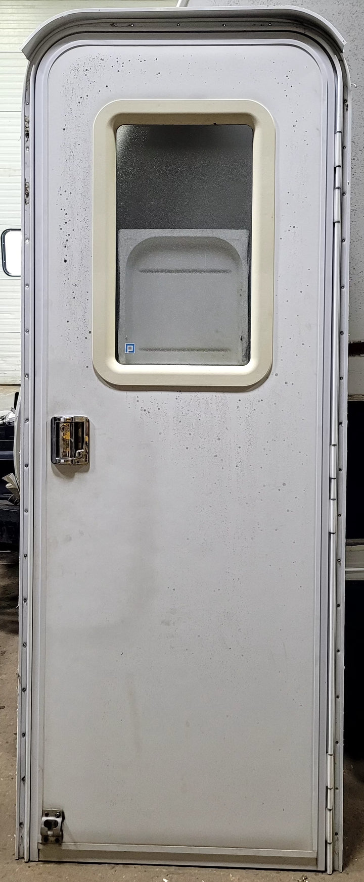 Used RV Radius Entry Door 25 1/2" W x 71 7/8" H - Young Farts RV Parts