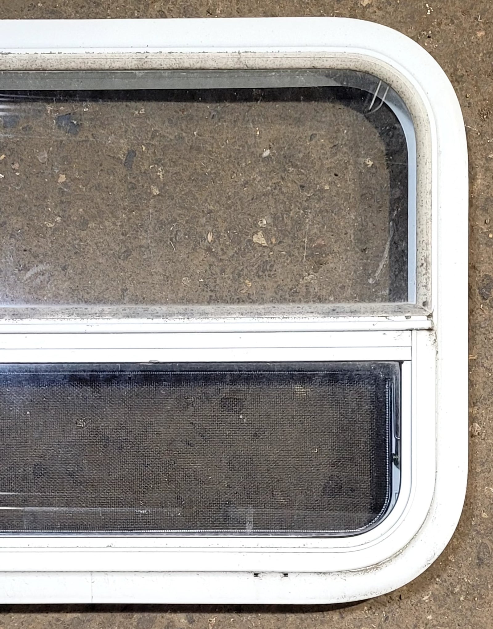 Used White Radius Opening Window : 23 1/2