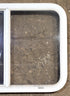 Used White Radius Opening Window : 29 1/2" W x 21 1/2" H x 1 7/8" D - Young Farts RV Parts