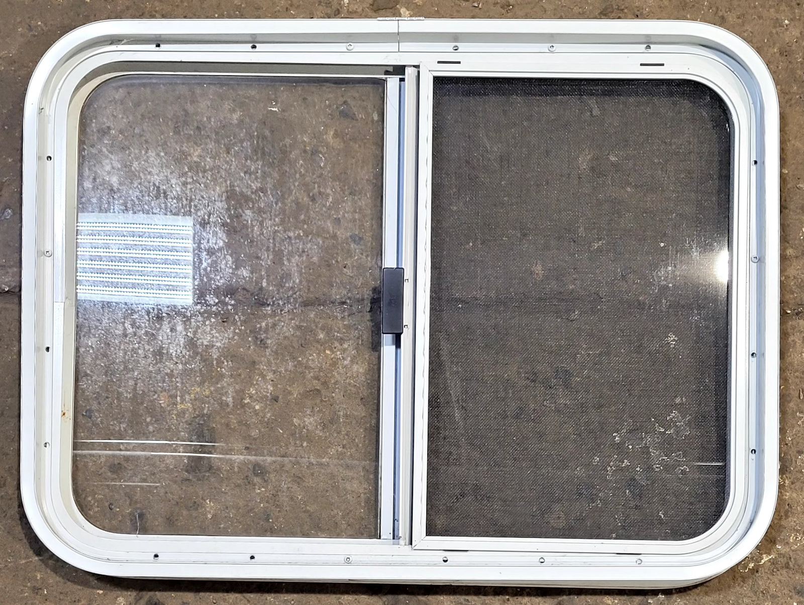 Used White Radius Opening Window : 29 1/2