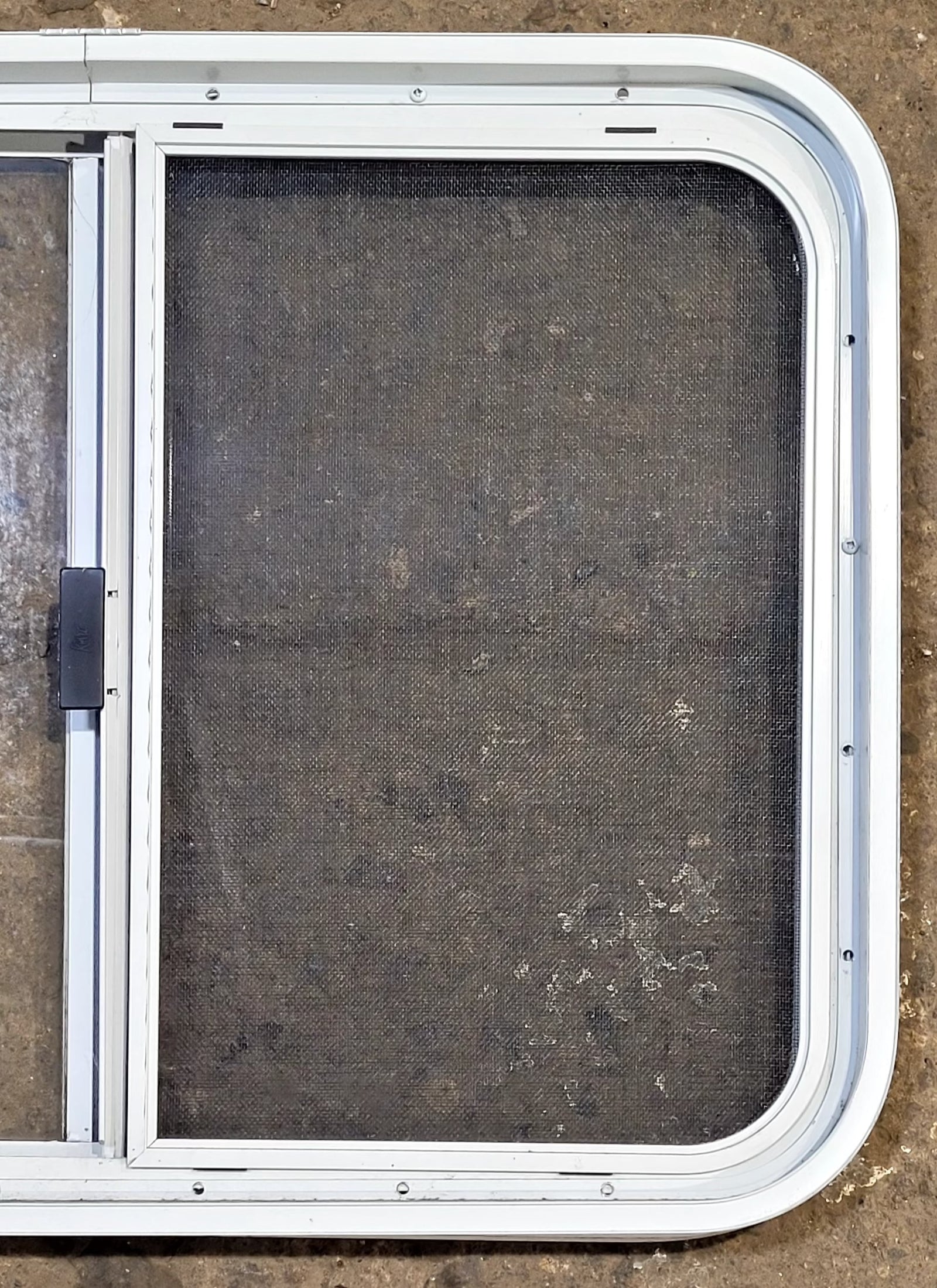 Used White Radius Opening Window : 29 1/2