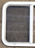 Used White Radius Opening Window : 29 1/2" W x 21 1/2" H x 1 7/8" D - Young Farts RV Parts