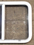 Used White Radius Opening Window : 29 1/2" W x 21 1/2" H x 1 7/8" D - Young Farts RV Parts