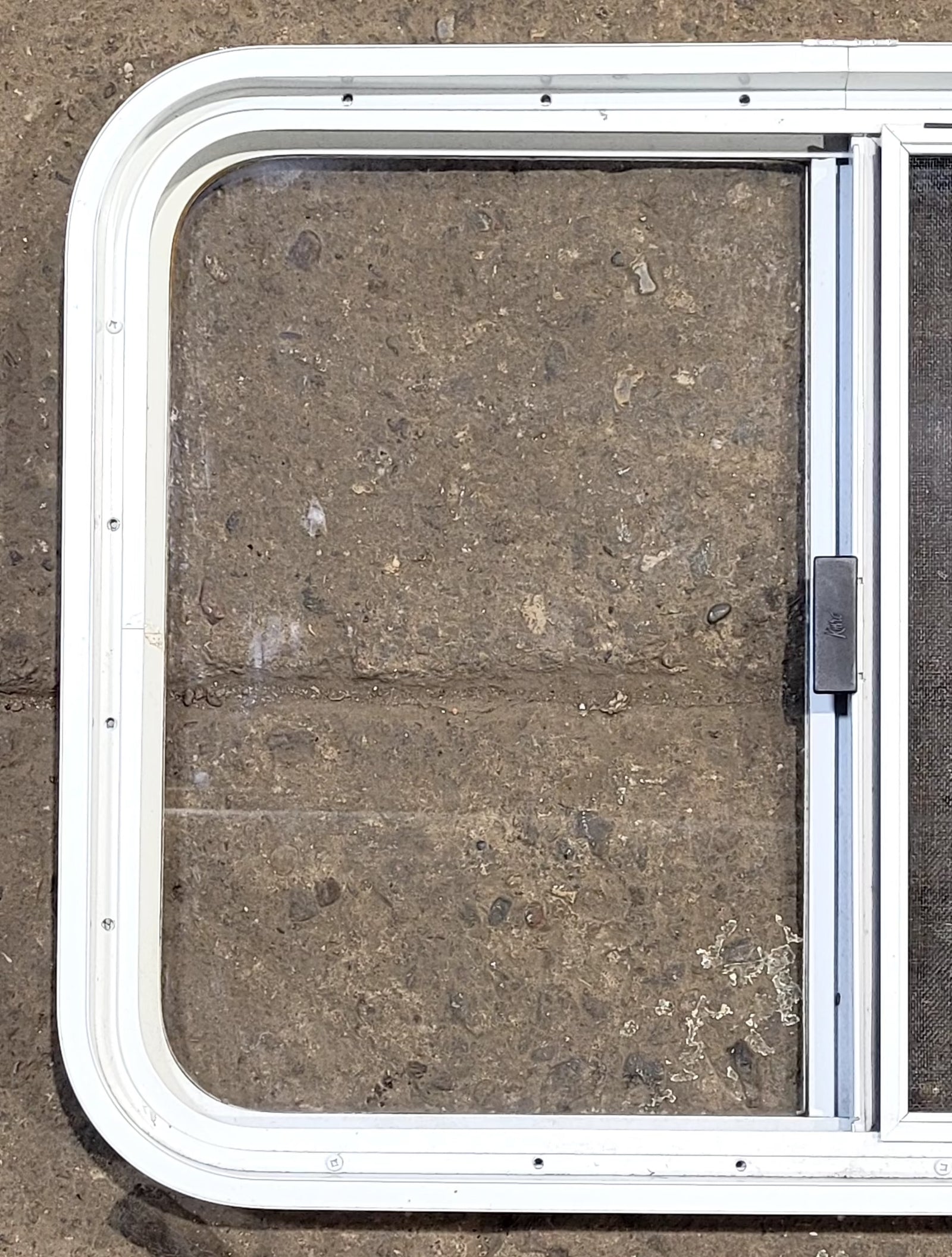 Used White Radius Opening Window : 29 1/2