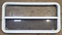 Used White Radius Opening Window : 41 1/2" W x 21 1/2" H x 1 7/8" D - Young Farts RV Parts