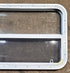 Used White Radius Opening Window : 41 1/2" W x 21 1/2" H x 1 7/8" D - Young Farts RV Parts